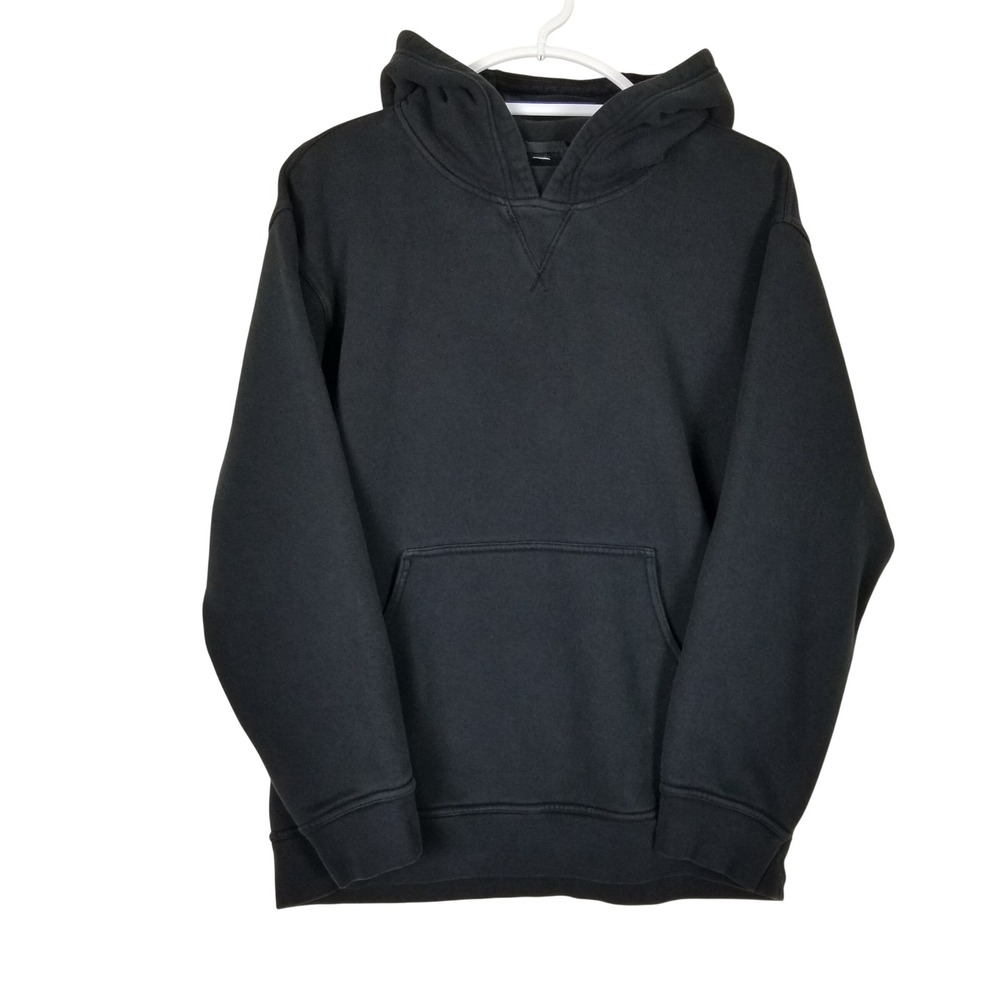 Lululemon All Yours Hoodie Women Size 8‎ Black Pullover Fleece Pocket W3DLDS